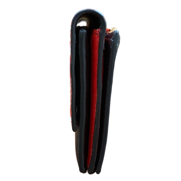 MICHAEL KORS QIXI CECE LEATHER GRAFFITI BRIGHT RED MULTI LARGE WALLET - NWOT - Picture 8 of 8